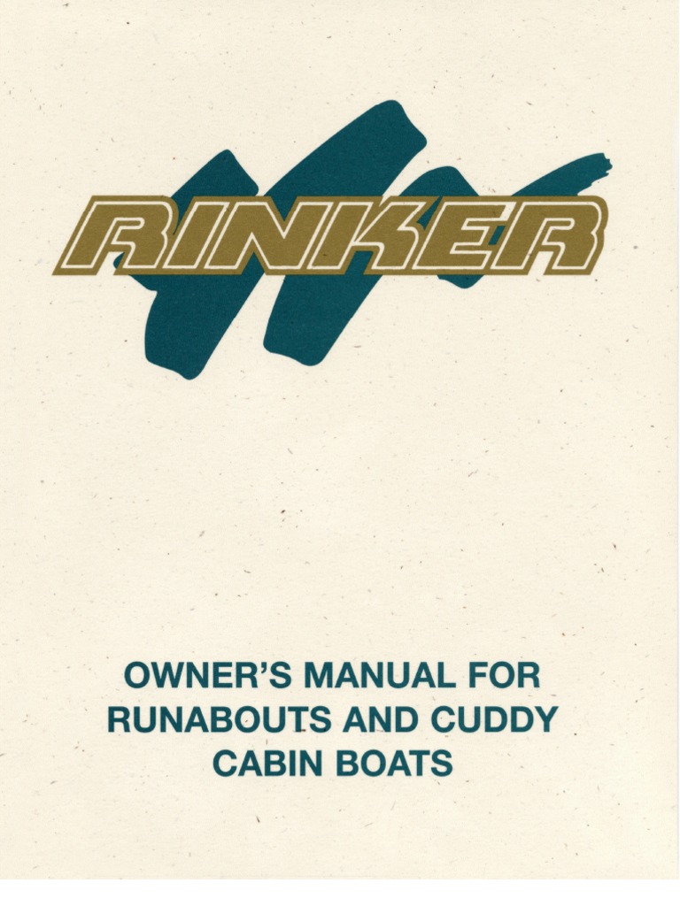 Rinker Boat Manual PDF