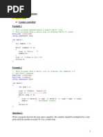 Lab 7: Repetition Structure 1-While Loop A) Counter Controlled Example 1