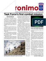Task Force's First Combat Mission: Task Force 1-501st PIR, FOB Salerno, Afghanistan November 21, 2003 Vol. I No. 2