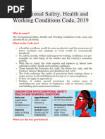 OSH Code 2020: Ensuring Workplace Safety | PDF | Occupational Safety ...