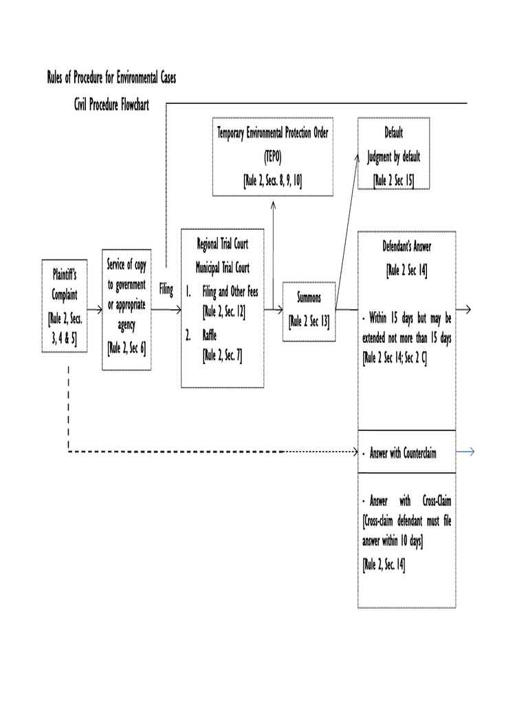 Environmental Case Procedure Rules | PDF | Lawsuit | Complaint