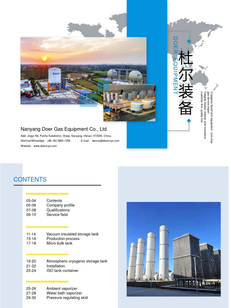 Doer Equipment: Cryogenic Solutions | PDF | Liquefied Natural Gas ...