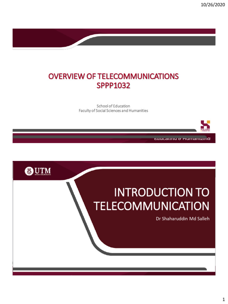 Week 1 - Overview of Telecommunication | PDF | World Wide Web ...