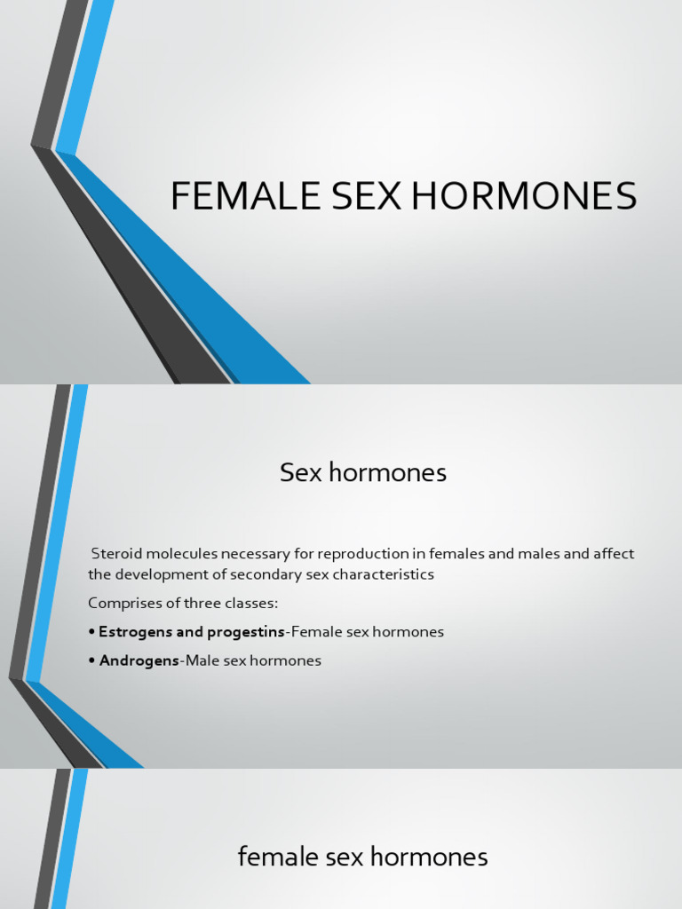 Overview of Female Sex Hormones | PDF | Estrogen | Combined Oral ...