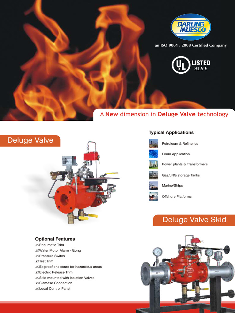 Deluge Valve Catalog | PDF | Valve | Fire Sprinkler System