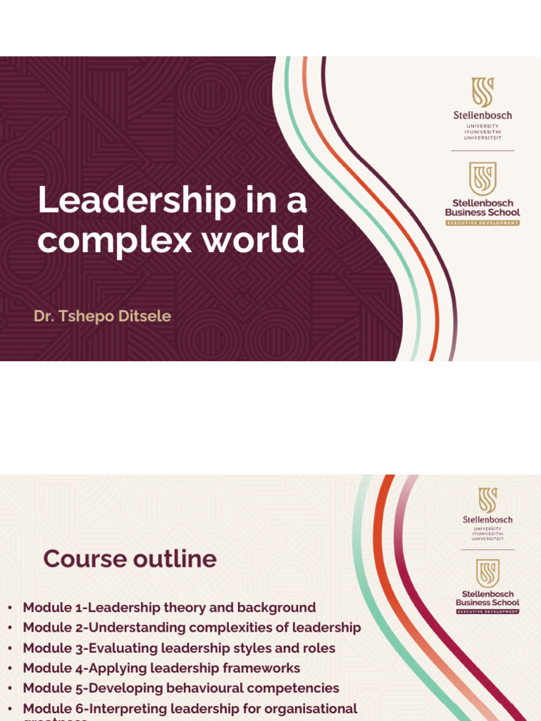 Leadership in a Complex World | PDF | Leadership | Cognition