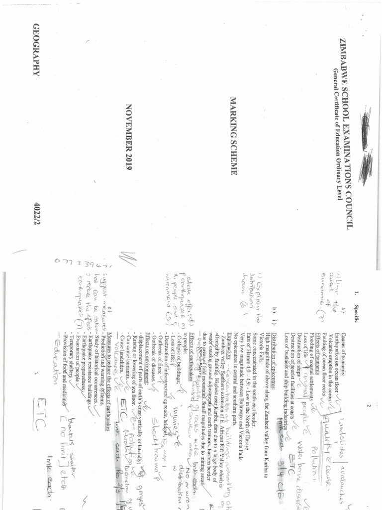 O Level Geo Paper 2 2019 | PDF