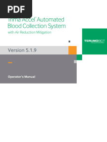 Trima Accel Operating Manual