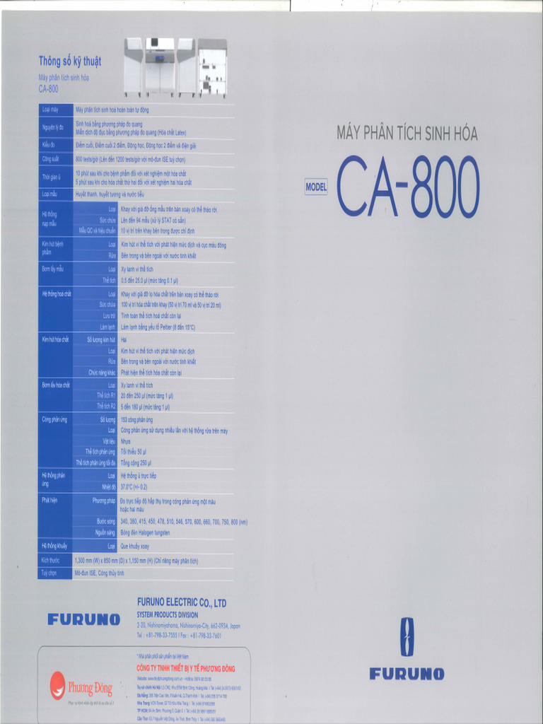 CA-800 Brochure TV | PDF
