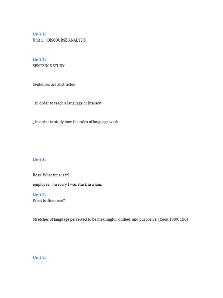 Understanding Discourse Analysis | PDF | Linguistics
