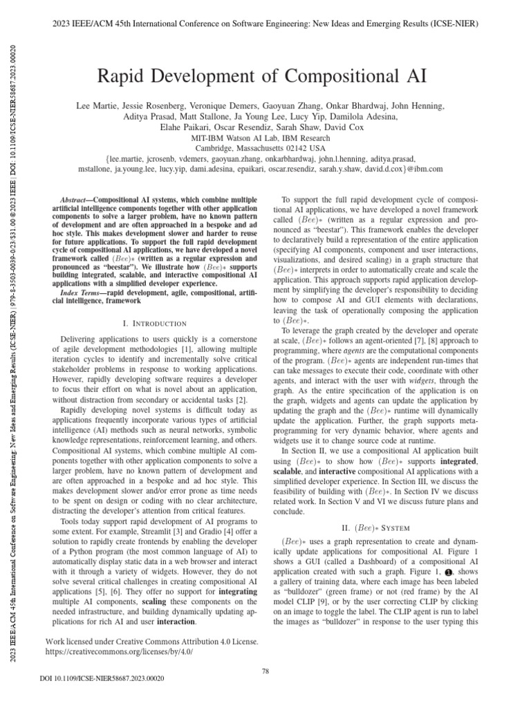 Rapid Development of Compositional AI | PDF | Artificial Intelligence ...