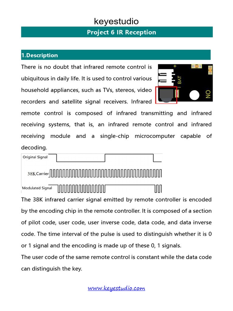 Infrared Remote Control Project Guide | PDF | Remote Control | Infrared