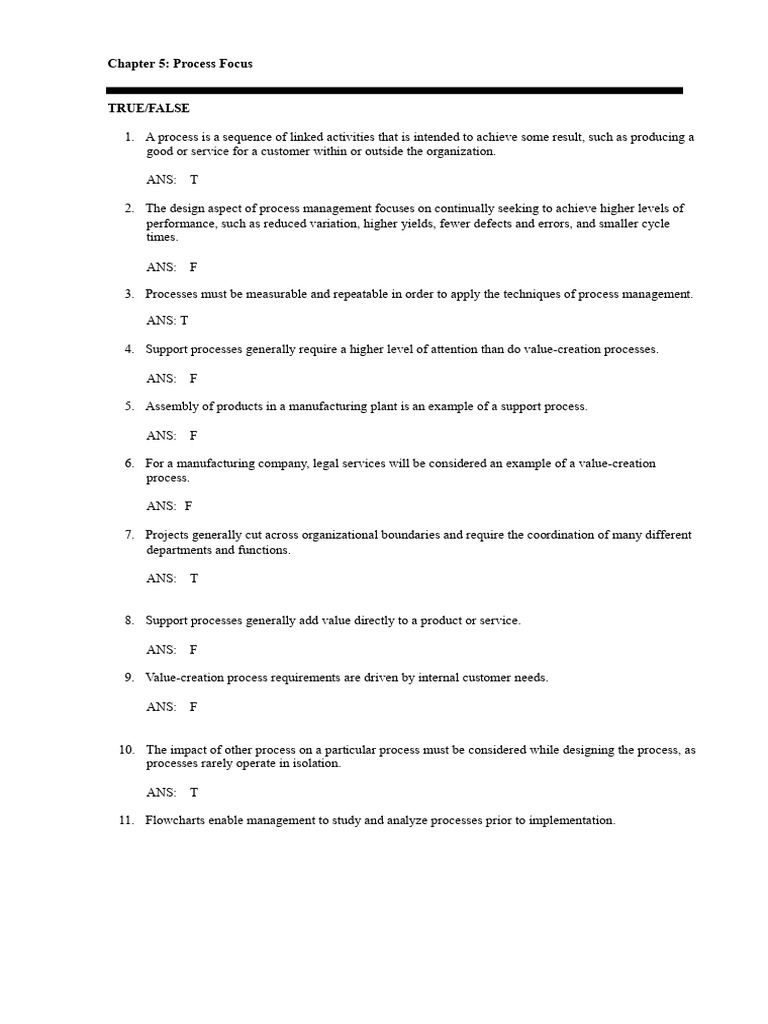 CH 5 TB Chapter 5 Test Bank - Compress | PDF | Six Sigma | Accuracy And ...