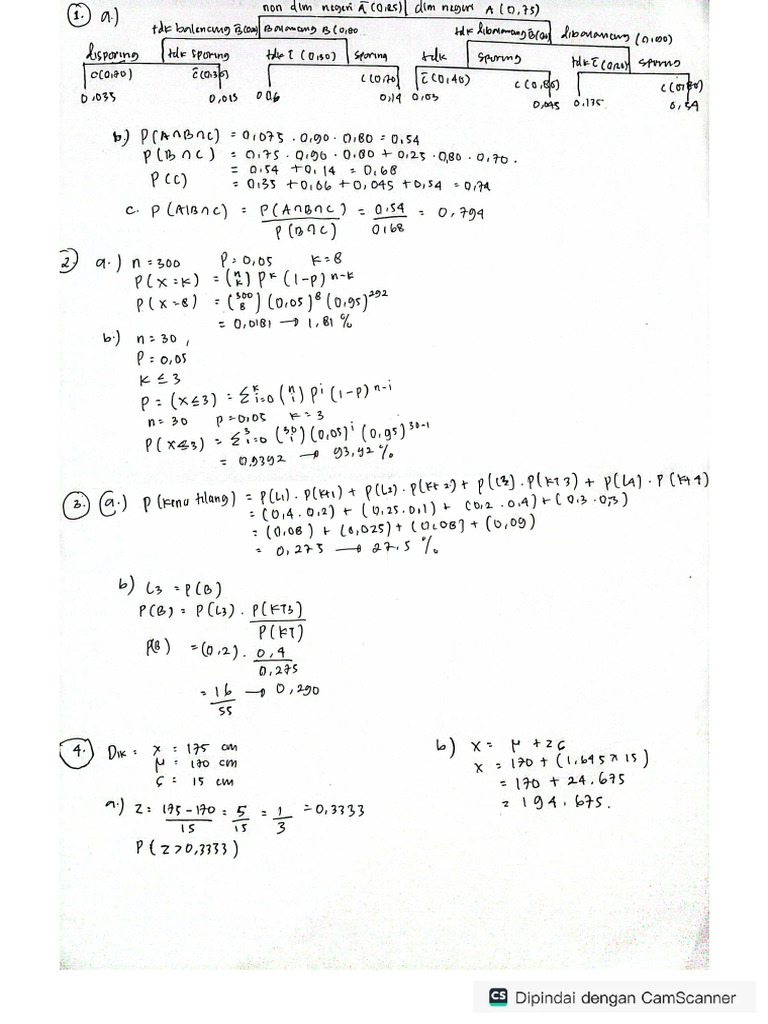 Latihan Statistika Sem 2 | PDF