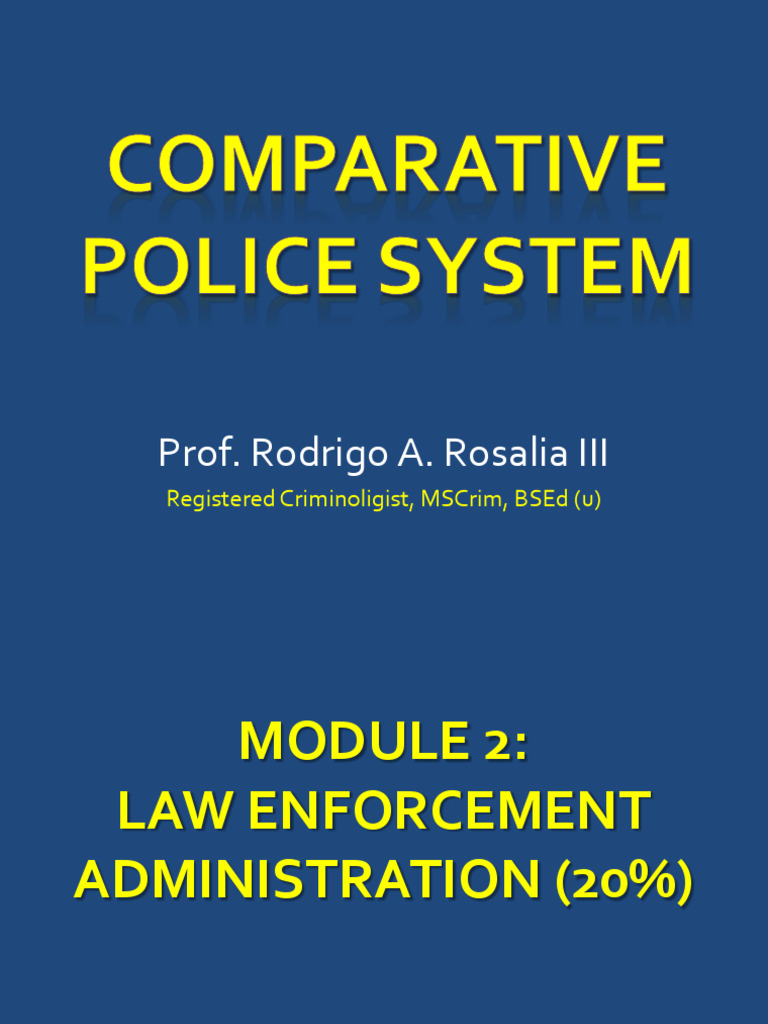 Lea 6 Police Comparative Prof Rod Rosalia Pdf Security Hacker