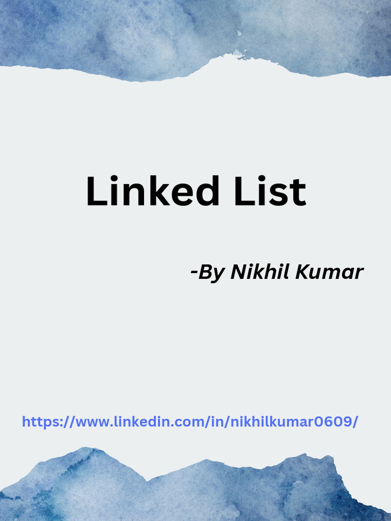 Handwritten Notes on Linked Lists | PDF | Career & Growth | Business