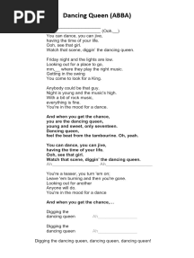 Dancing Queen - Lyrics