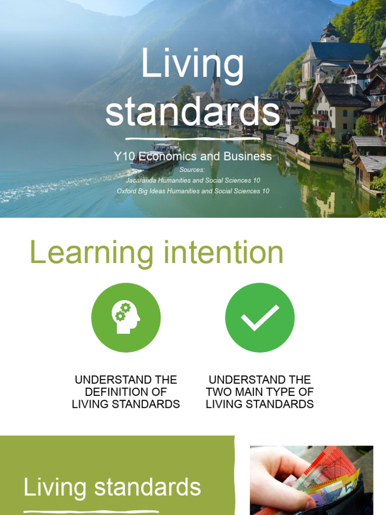Understanding Living Standards | PDF | Standard Of Living | Goods