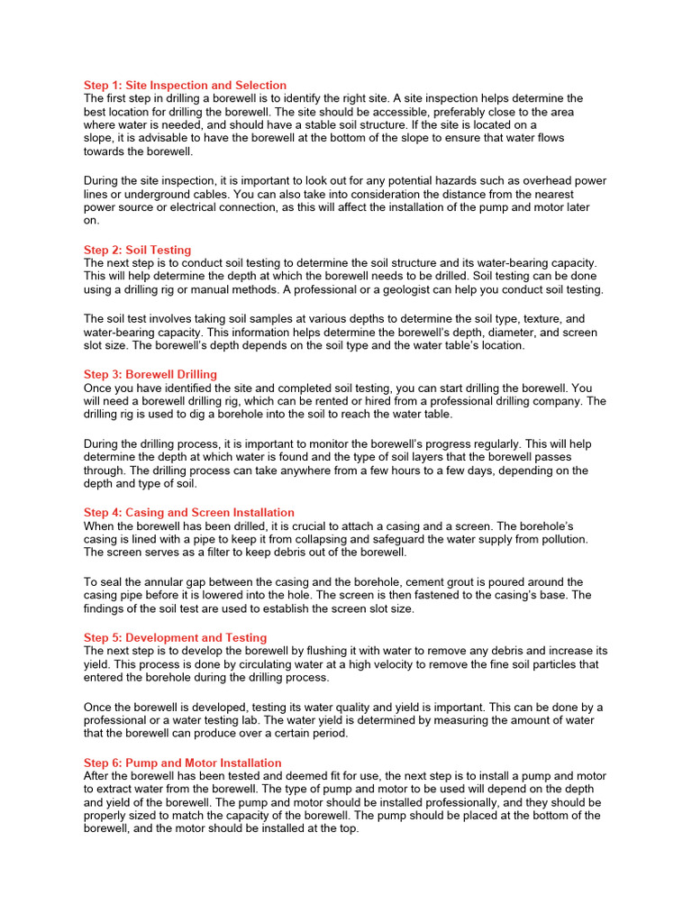 ROUGH MS (Method Statement) FOR EARTHING ELCTRODES INSTALLTION | PDF ...