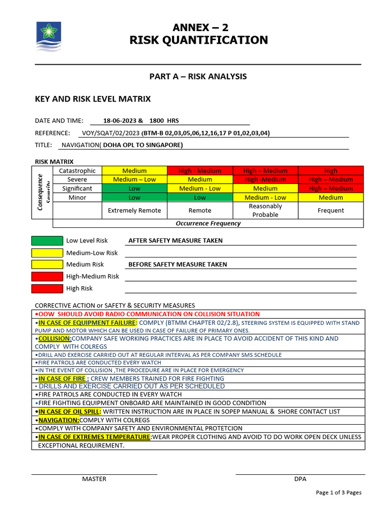 Risk Analysis for Navigation Safety | PDF | Hazards | Risk
