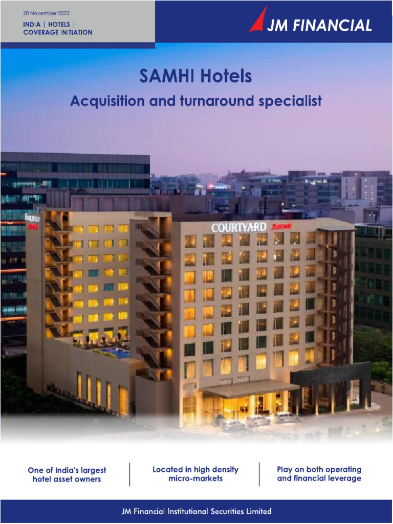 SAMHI Hotels: Turnaround Strategy Insights | PDF | Mergers And ...