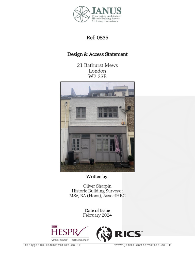 Design and Access Statement | PDF | Sustainable Design | Basement