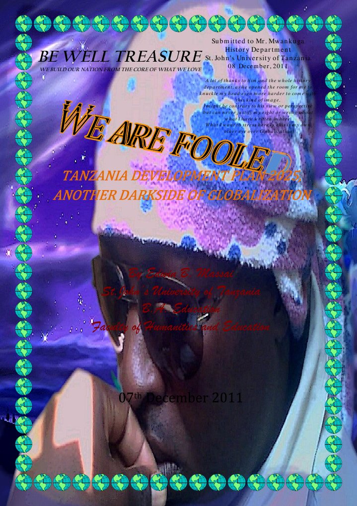 Tanzania Development Plan 2025, The Myth of Development in Tanzania