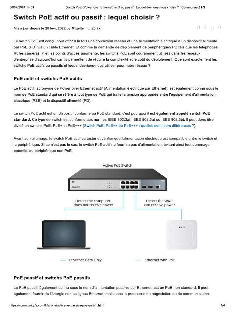 Switch Poe Passif | PDF