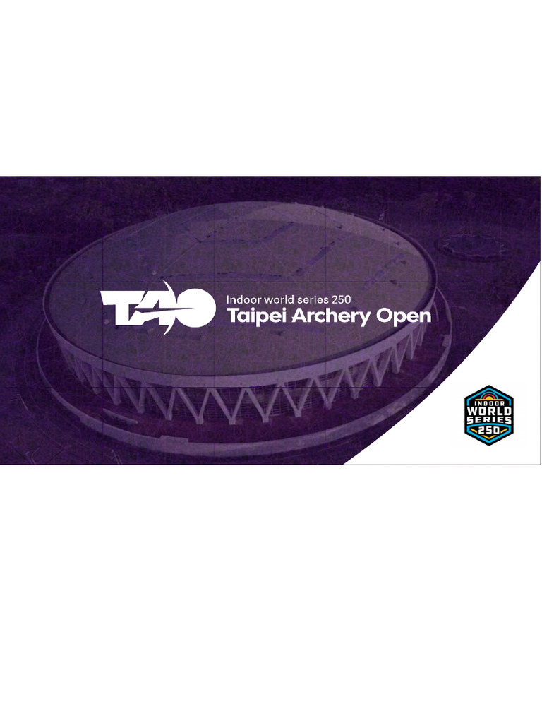 Taipei Archery Open 2022 Details | PDF | Archery