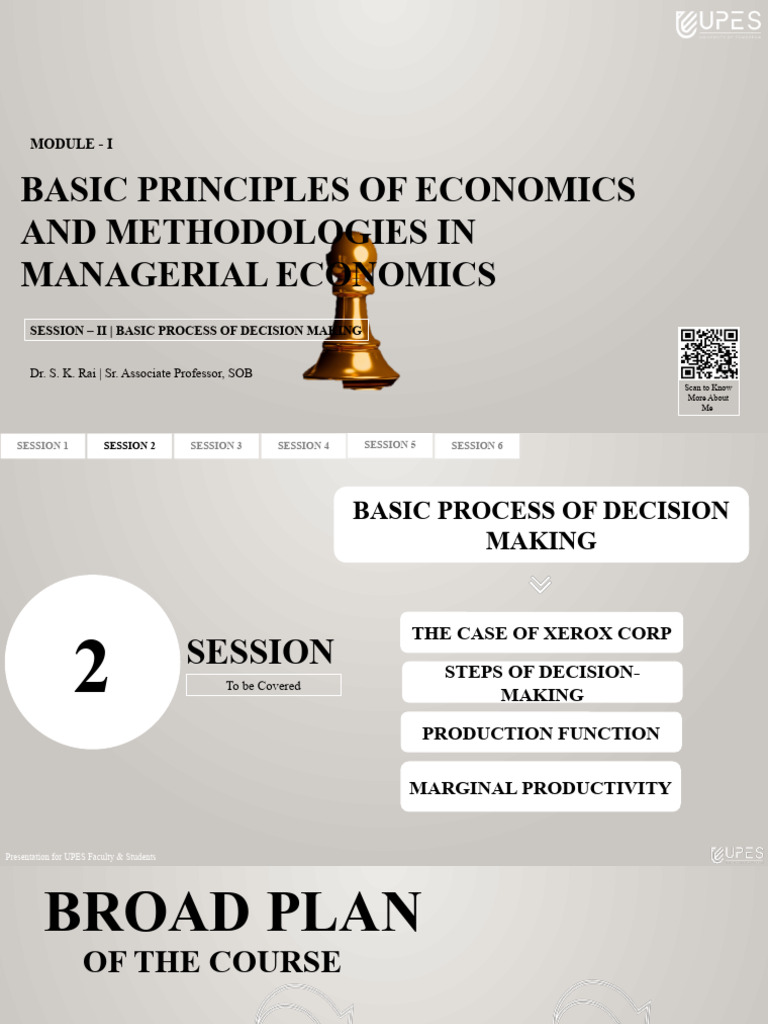 Basic Principles of Economics and Methodologies in Managerial Economics ...