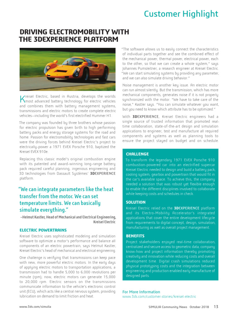 Kreisel-Electric-ev - Case Study | PDF | Engines | Electric Vehicle