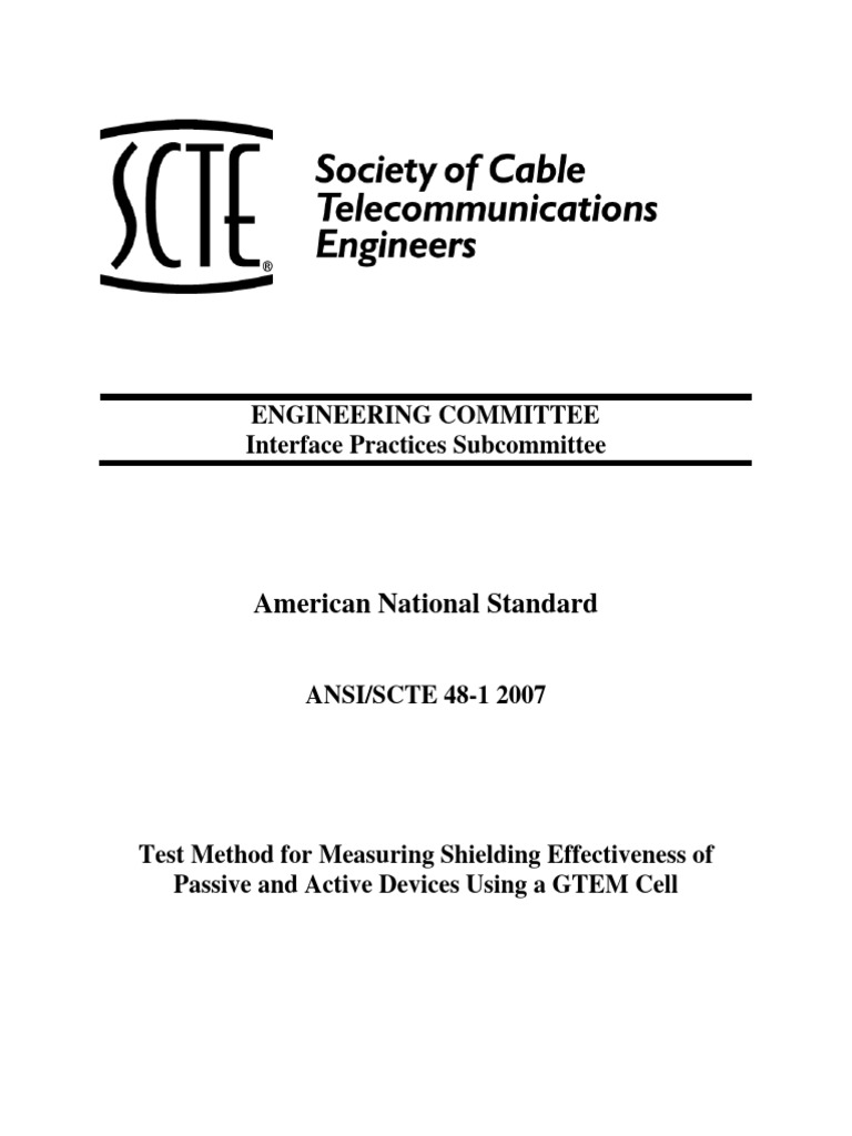 Shielding Effectiveness Testing Method | PDF | Decibel | Amplifier