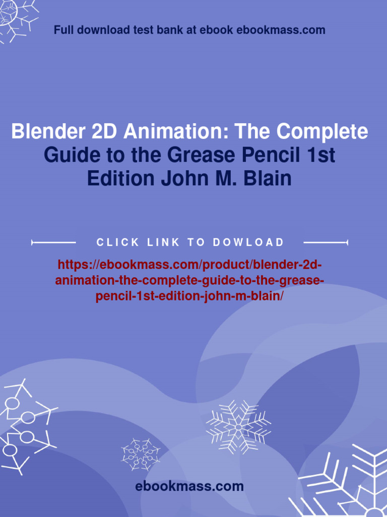  pdf download blender 2d animation the complete guide to the grease