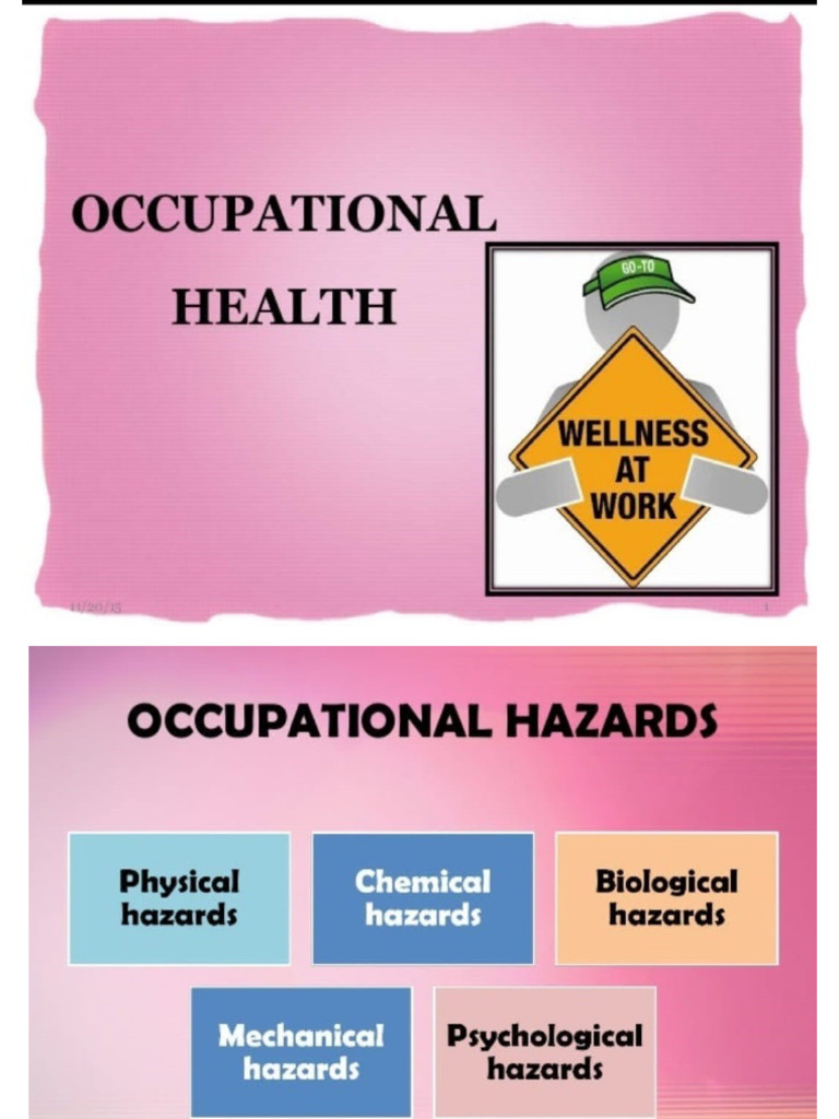 Occupational Health | PDF