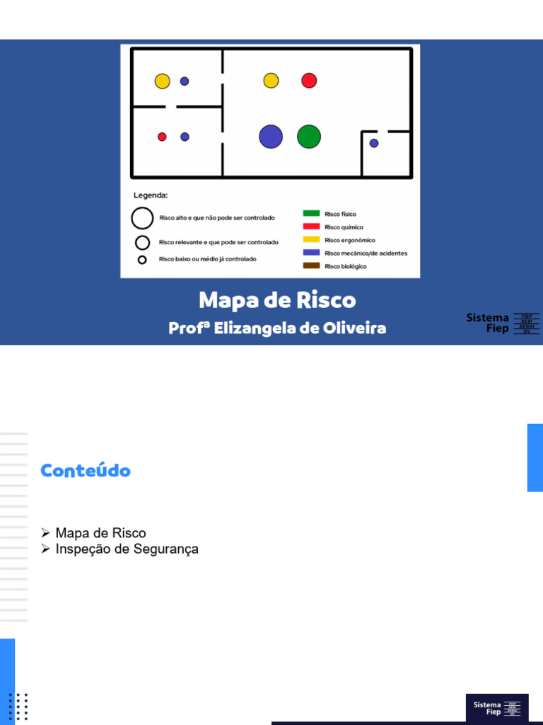 Slide 6 - Mapa de Risco e Inspeção de Segurança | PDF | Segurança e ...