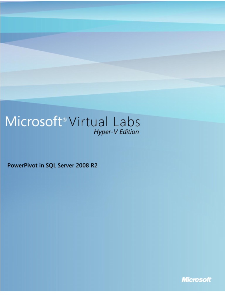 PowerPivot Guide for SQL Server 2008 R2 | PDF | Microsoft Excel ...