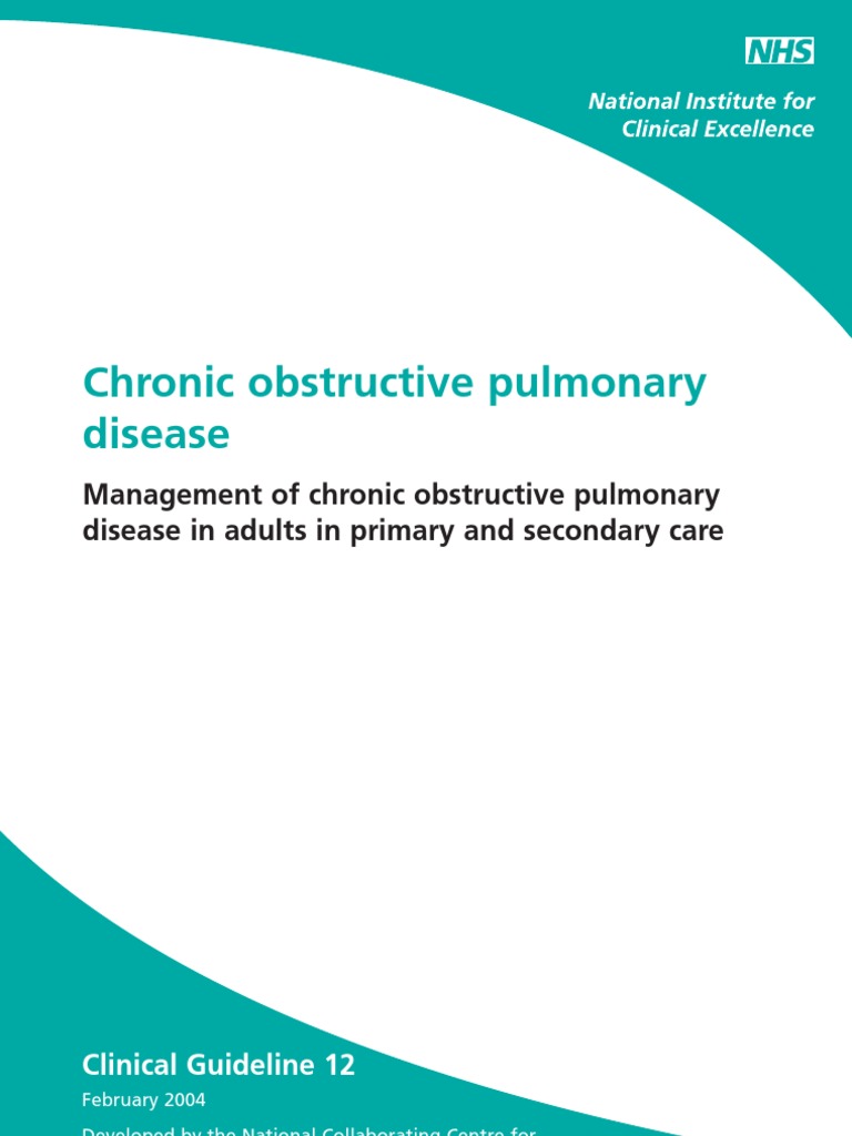 Chronic Obstructive Pulmonary Nice Guideline | PDF