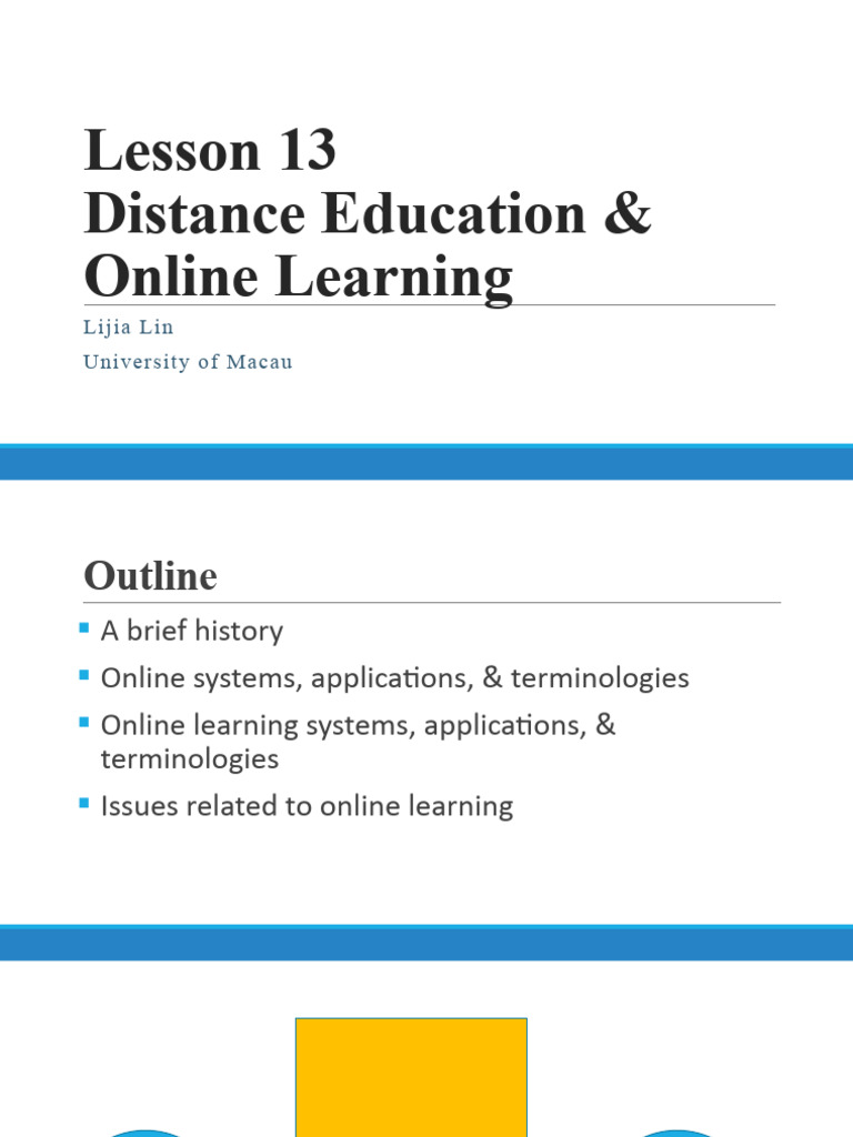 History of Distance Education | PDF | World Wide Web | Internet & Web