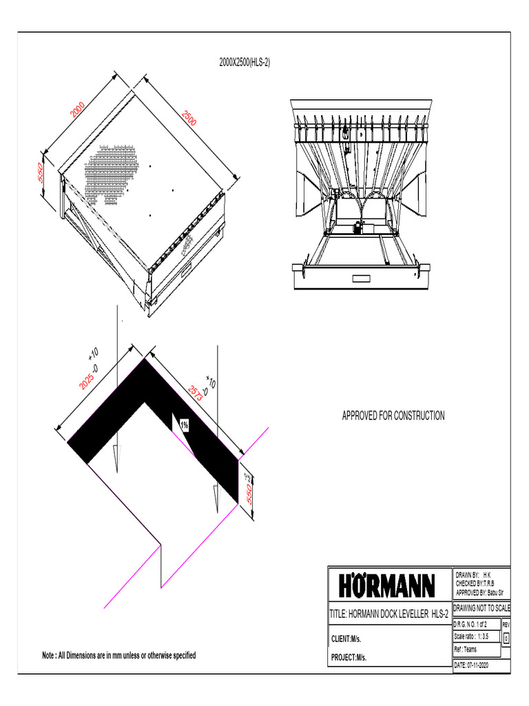 DL & Pit Construction Details (2000 X 2500) | PDF