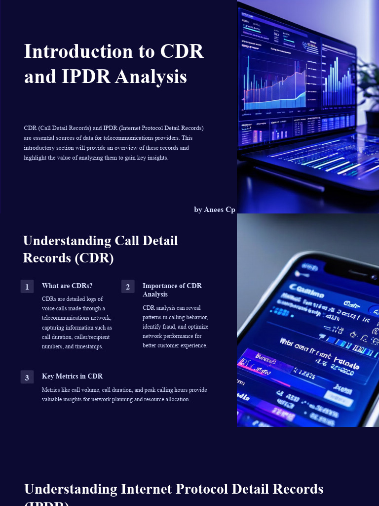 CDR and IPDR Analysis Overview | PDF | Computer Network | Data