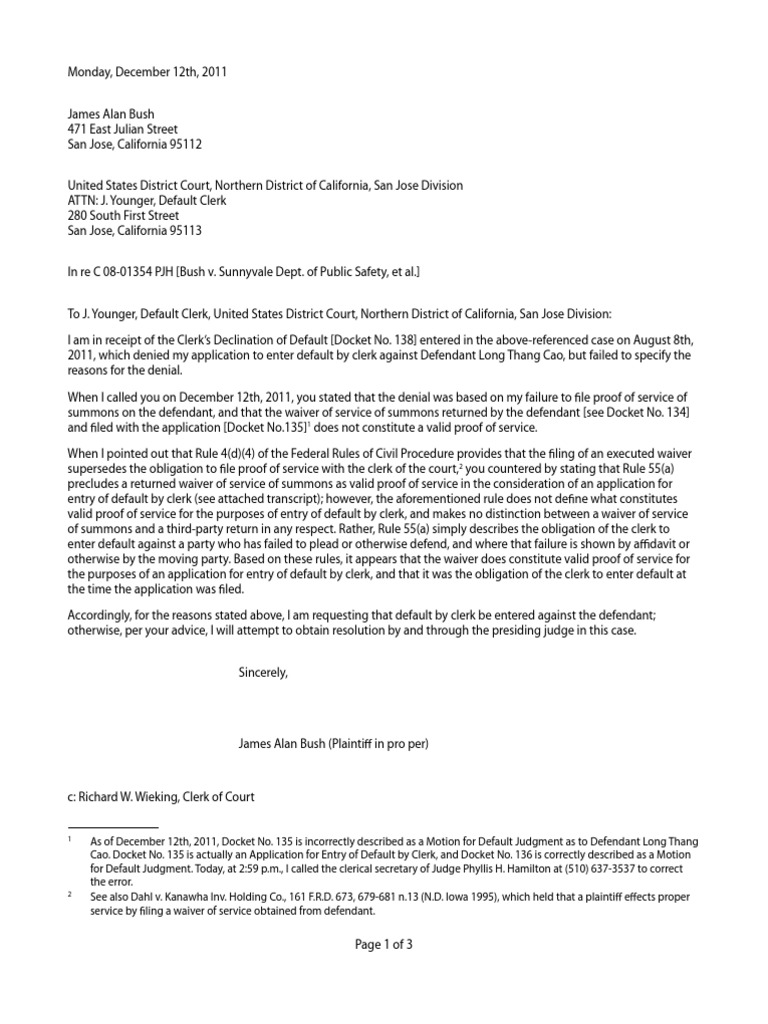 Legal Service Dispute Resolution | PDF | Service Of Process | Default ...