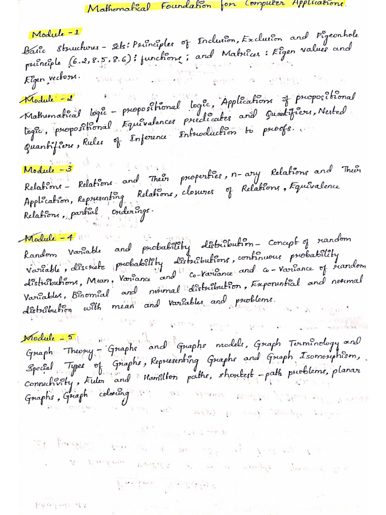 Maths Notes | PDF