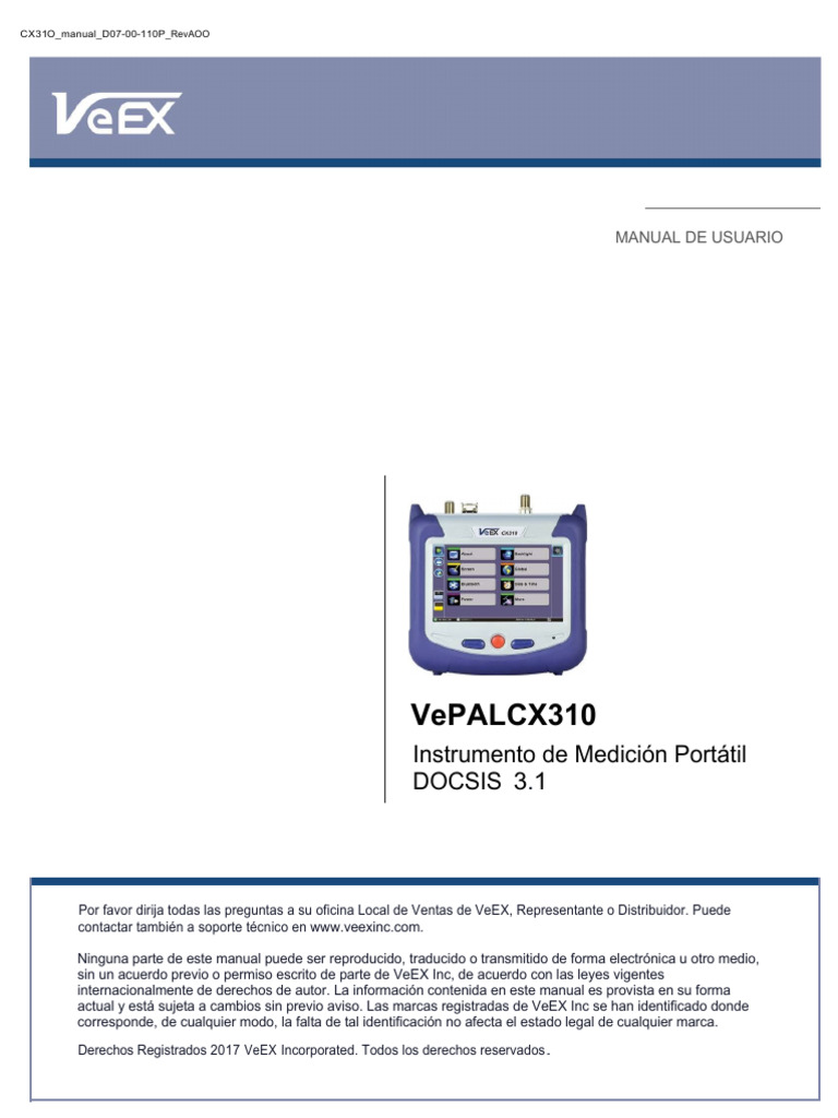 Manual de Usuario VePAL CX310 | PDF | Modulación | USB