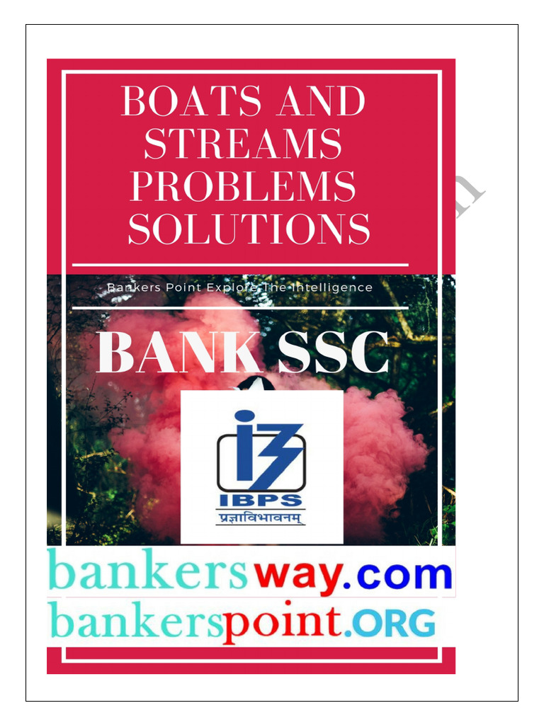 Boats and Streams Problem Solutions | PDF | Speed | River
