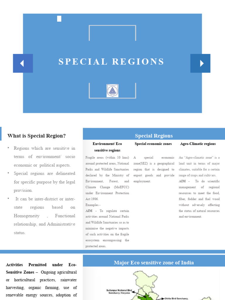 Special Regions | PDF | Agriculture | Natural Environment