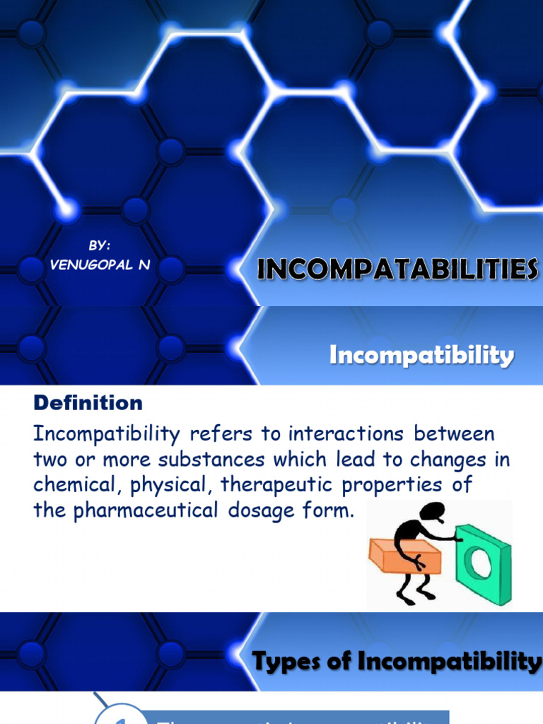 INCOMPATABILITIES Ceutics Sem1 | PDF | Medical Prescription | Medical Error