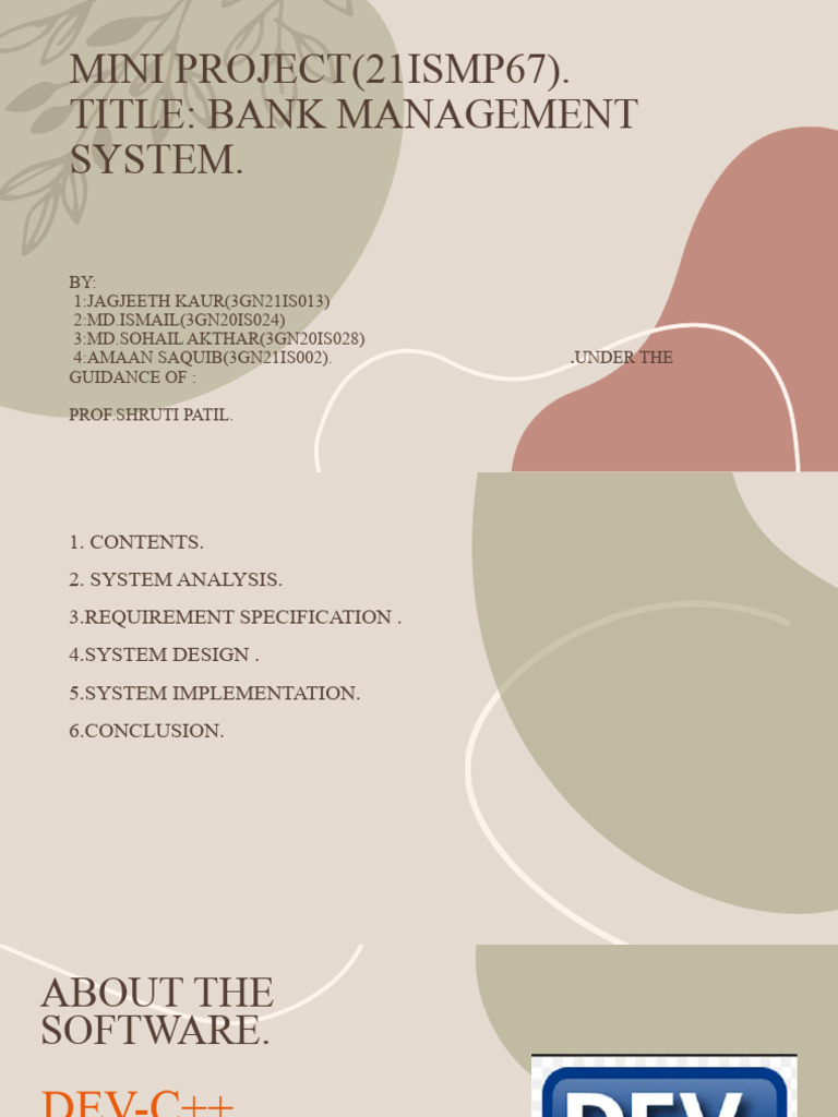 Mini Project (21ismp67) | PDF | C++ | Programming Paradigms