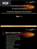 Part - 1: A Quick Revision of HP QTP 10.0 An Advanced Solution To Functional & Regression Test Automation