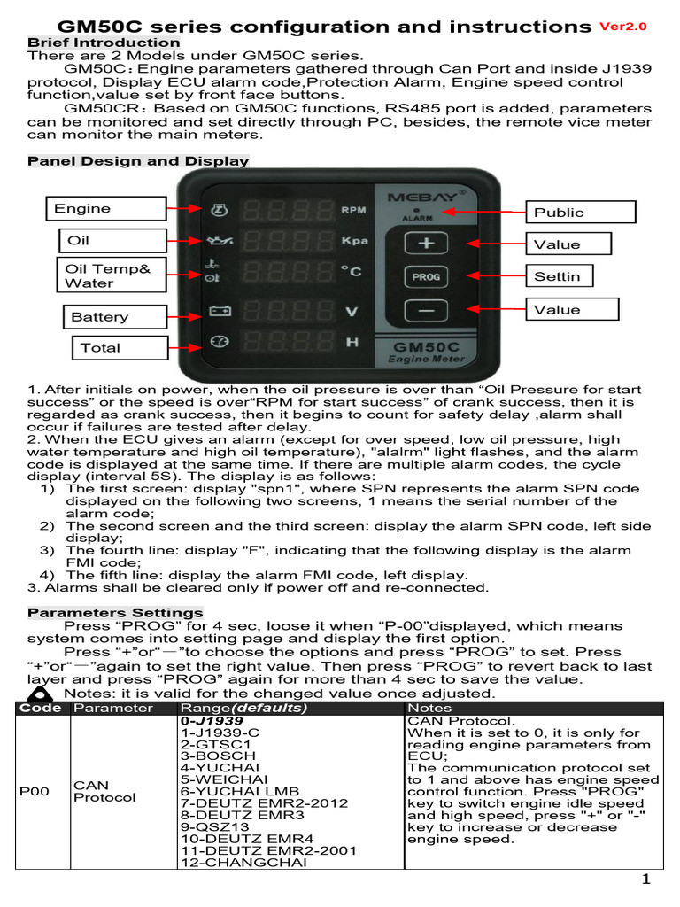 GM50C - GM50CR Series Configuration and Instructions Ver2.0-20230510 ...