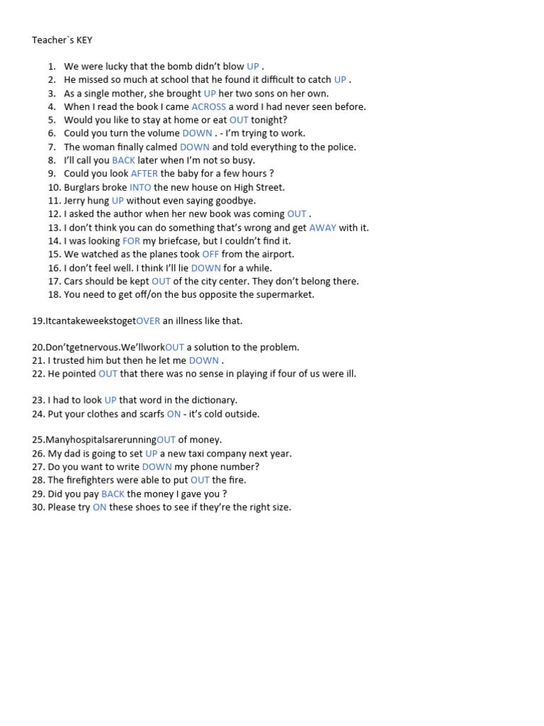 Common English Phrasal Verbs Explained | PDF